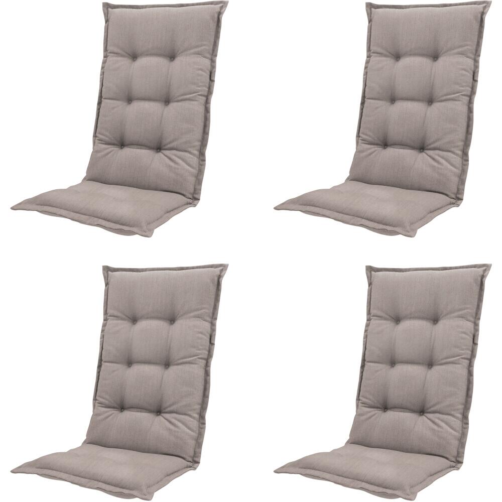 PROGARDEN,MADISON Klappsessel Set + Auflagen Tampa anthrazit Kunststoff B/H/L: ca. 61x109x60 cm