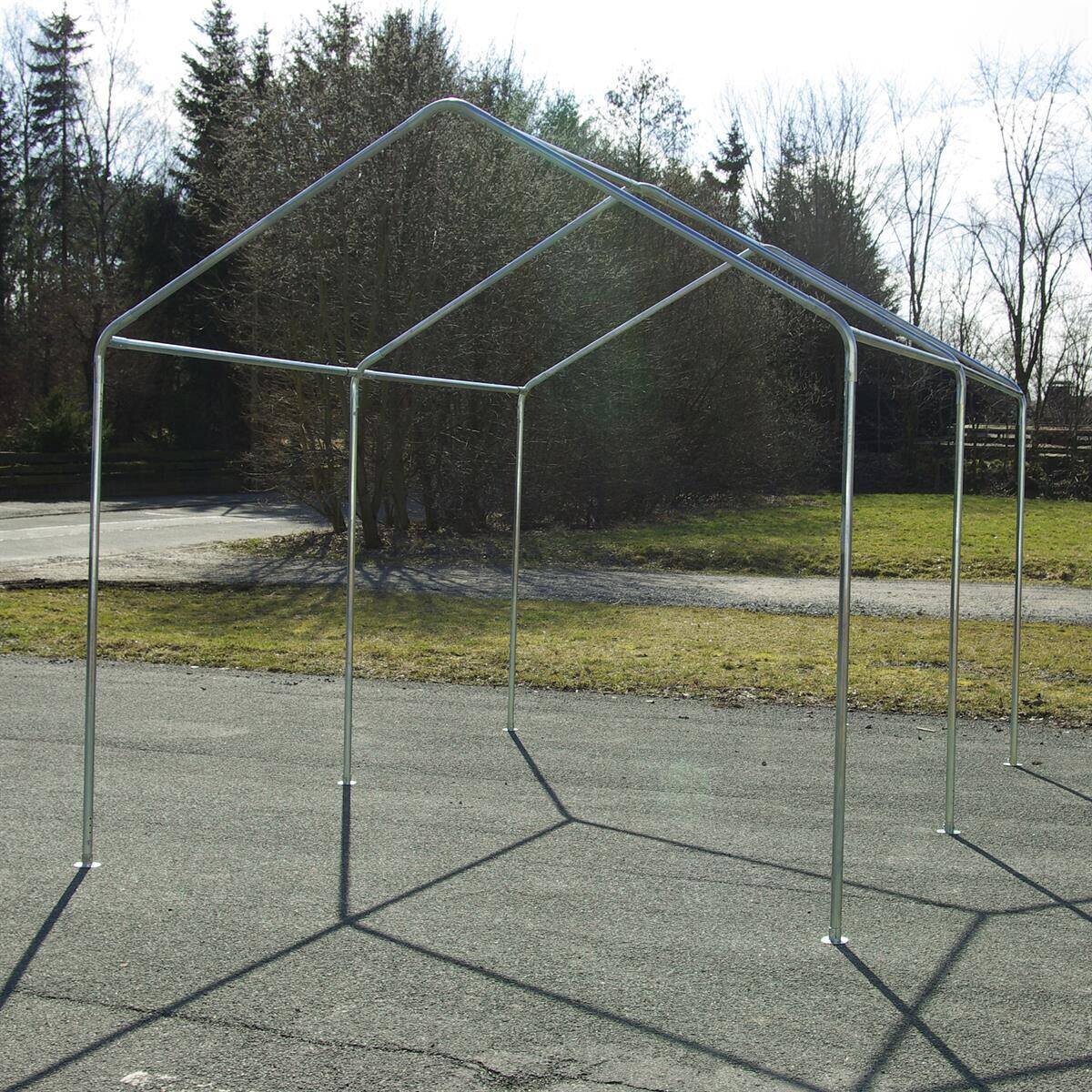 VCM Pavillon weiß Metall B/H/L: ca. 300x300x400 cm