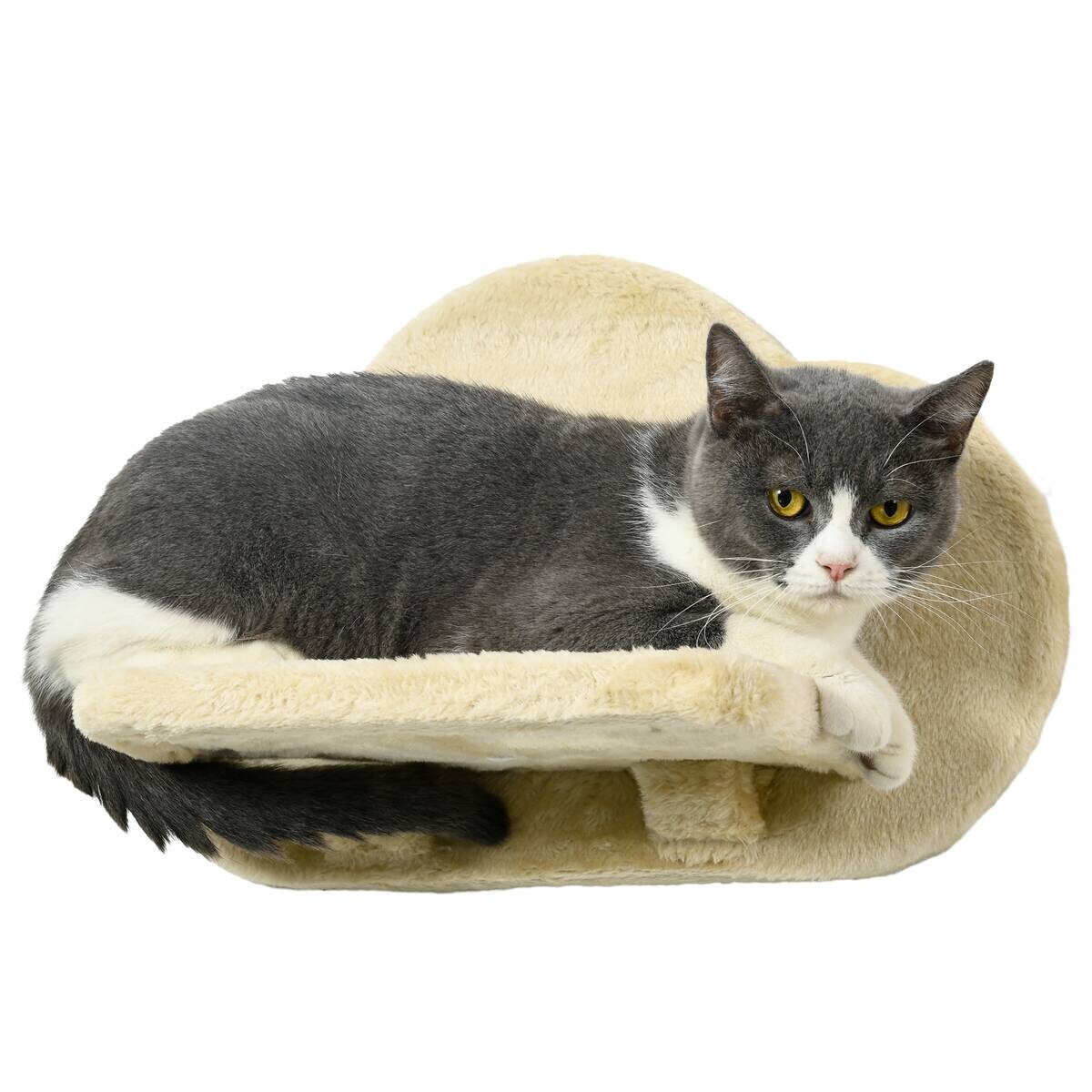PawHut Katzen-Zubehör beige Edelstahl B/H/L: ca. 34x40x20 cm