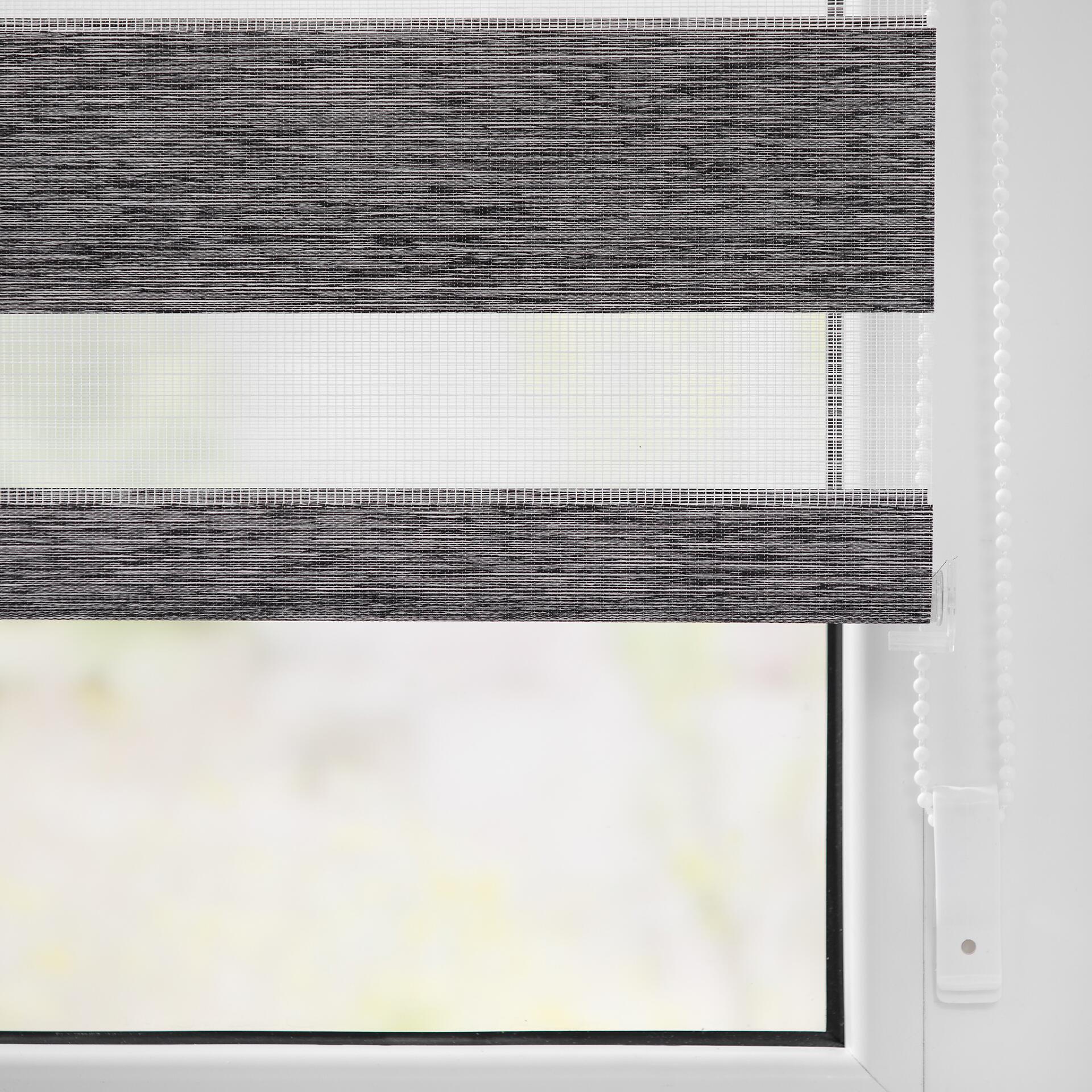 LICHTBLICK Doppelrollo Duo Go Green dunkelgrau B/L: ca. 120x150 cm