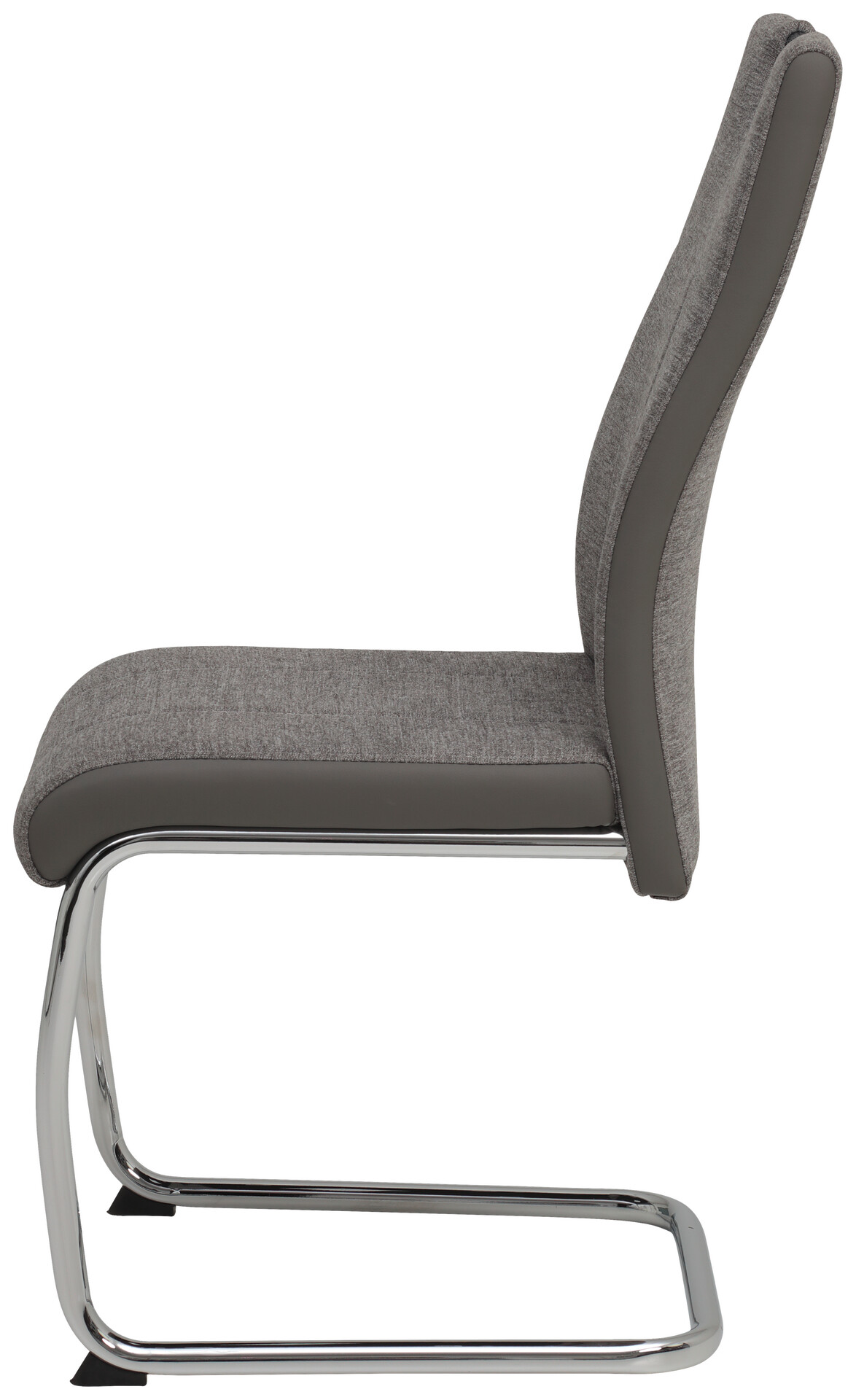 Schwingstuhl Alina 2er Set grau Webstoff B/H/T: ca. 43x59x98 cm