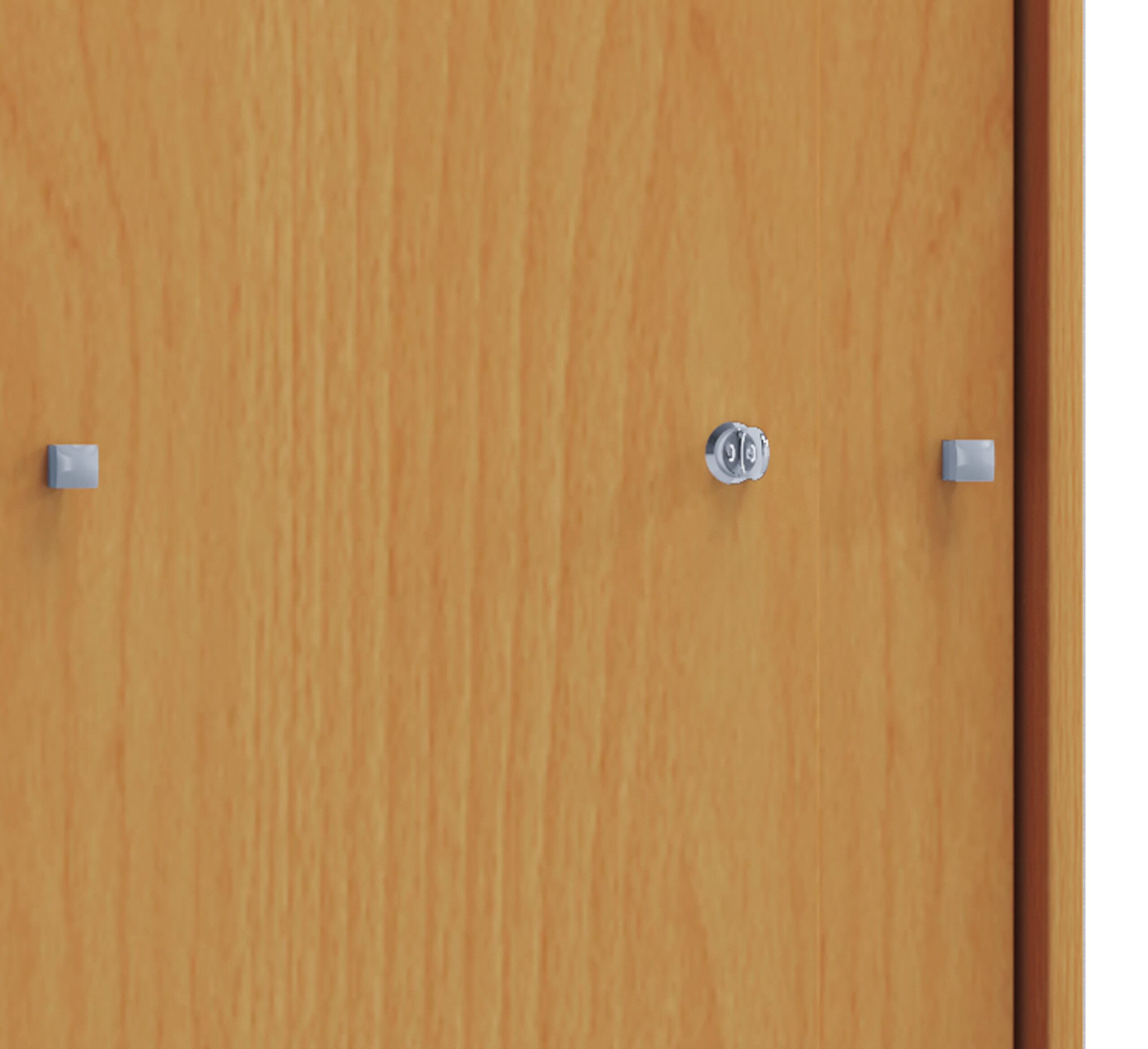 Büroschrank Lona XL mit Schiebetüren buche weiß B/H/T: ca. 70x110x37 cm