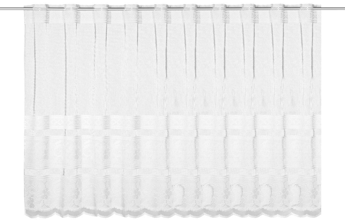 creative lifestyle Scheibengardine Elsa weiß B/L: ca. 150x90 cm