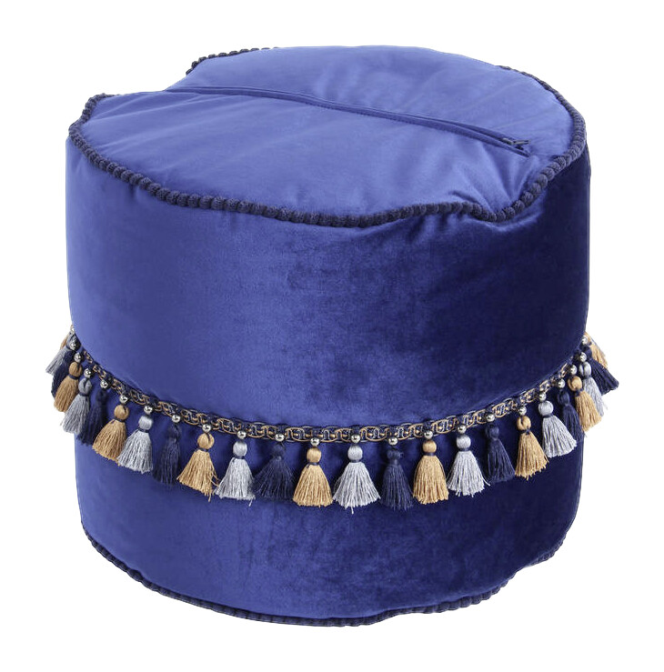 360 Living Hocker Taj Mahal 200 blau H/D: ca. 38x45 cm