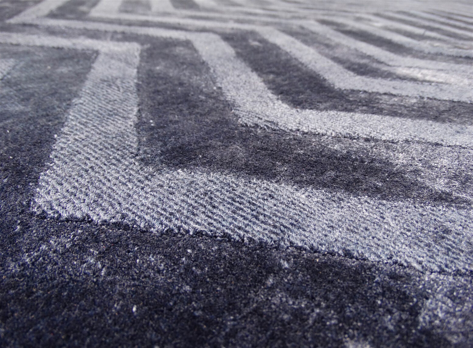 Kayoom Kurzflorteppich Luxury 410 marine B/H/L: ca. 160x0,8x230 cm