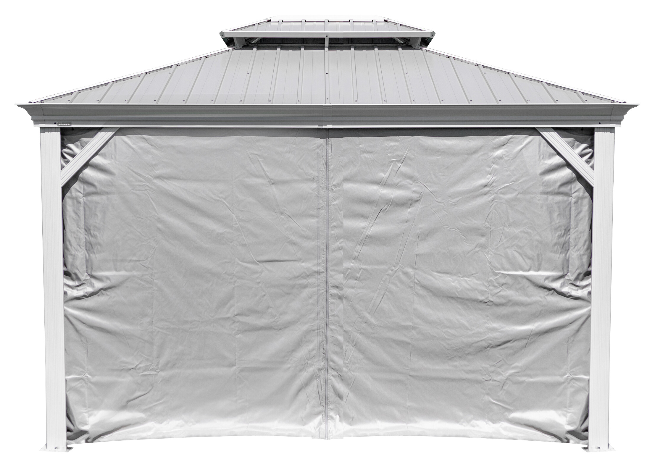 Sojag Pavillon-Vorhang-Set Messina taupe Polyester