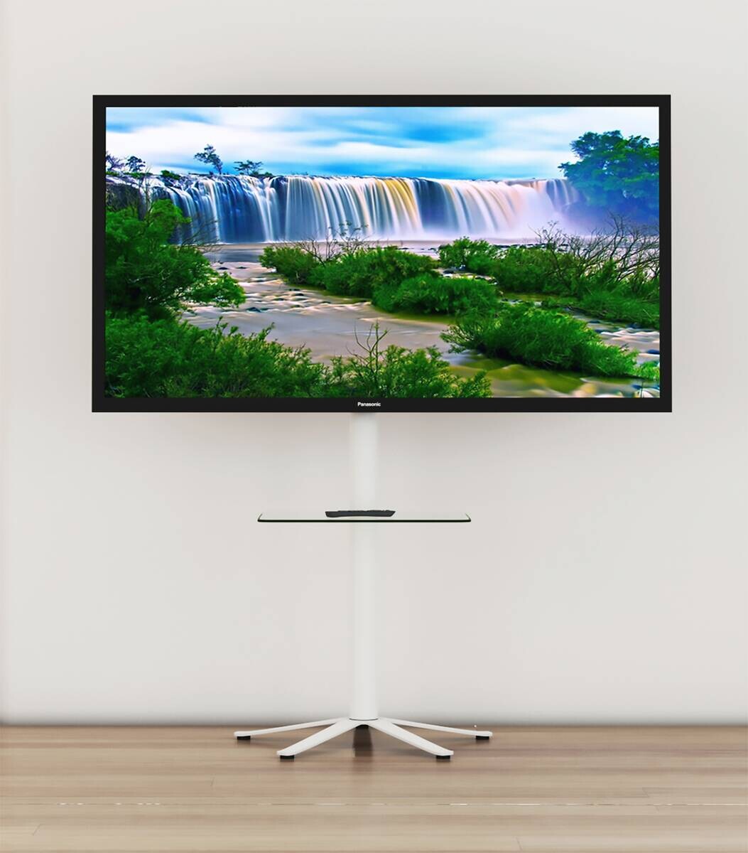 VCM TV-StandfußXila weiß