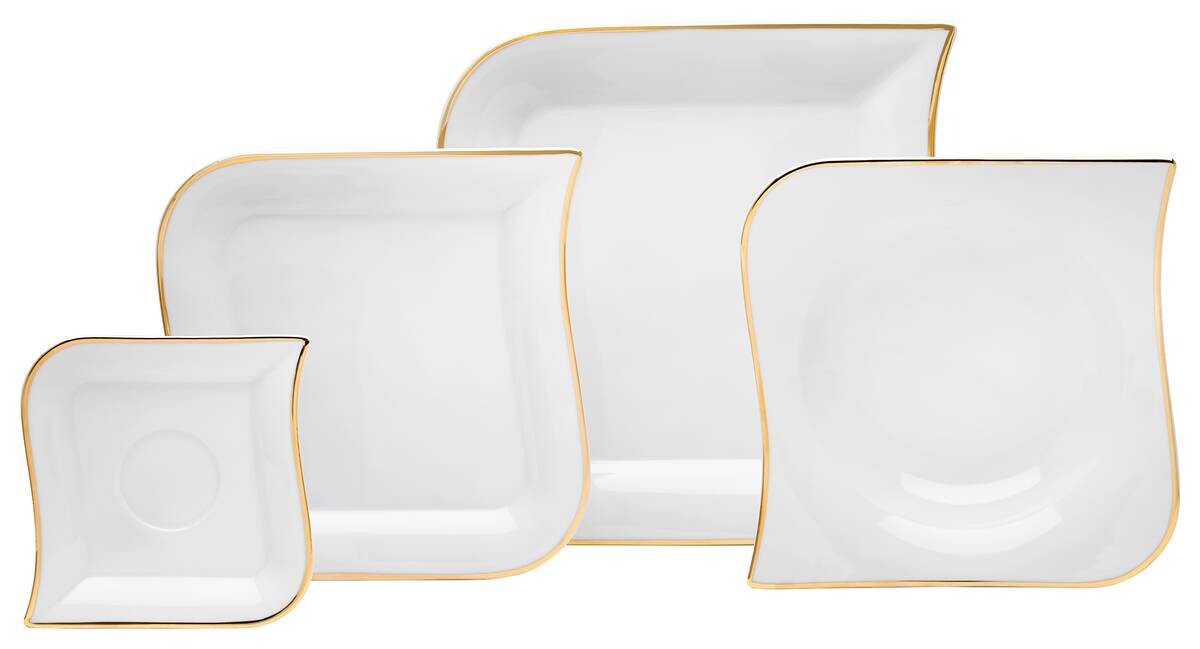 Wellco Kombiservice weiß Porzellan 30 tlg.