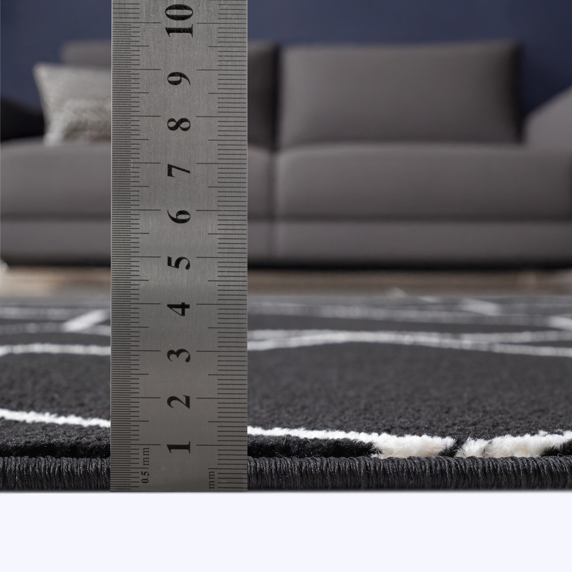 Sanat Teppich Trellis schwarz B/L: ca. 80x200 cm