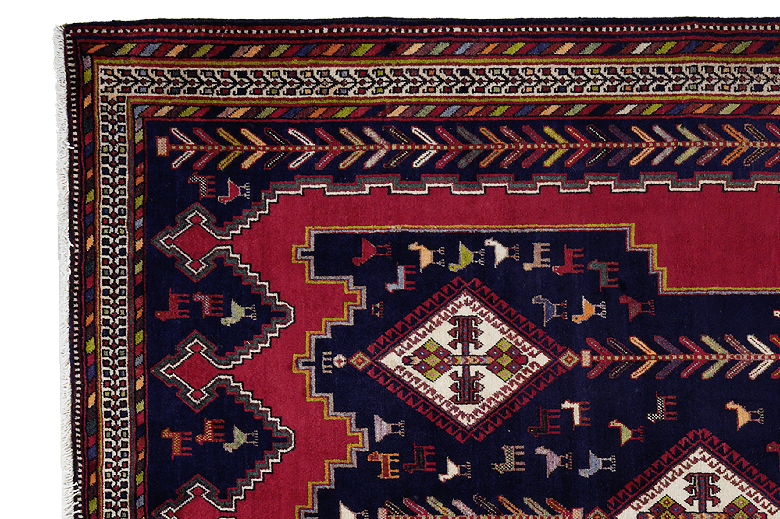 PersaTepp Teppich Afshar blau B/H/L: ca. 172x1x223 cm