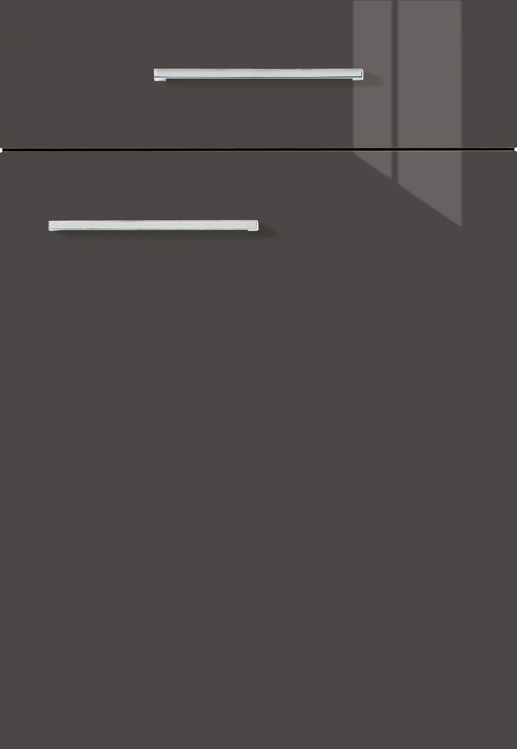 Impuls Küchenblock IP4050 rot Hochglanz weiß Hochglanz B/T: ca. 310x60 cm