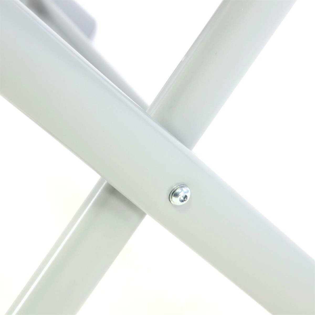 VCM Gartenhocker schwarz Aluminium B/H/T: ca. 40x40x45 cm