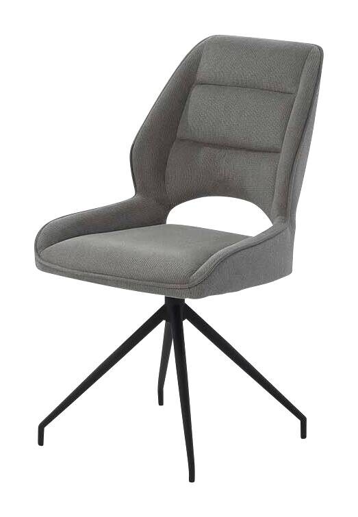 Stuhl dunkelgrau Microfaser B/H/T: ca. 51x93x62 cm