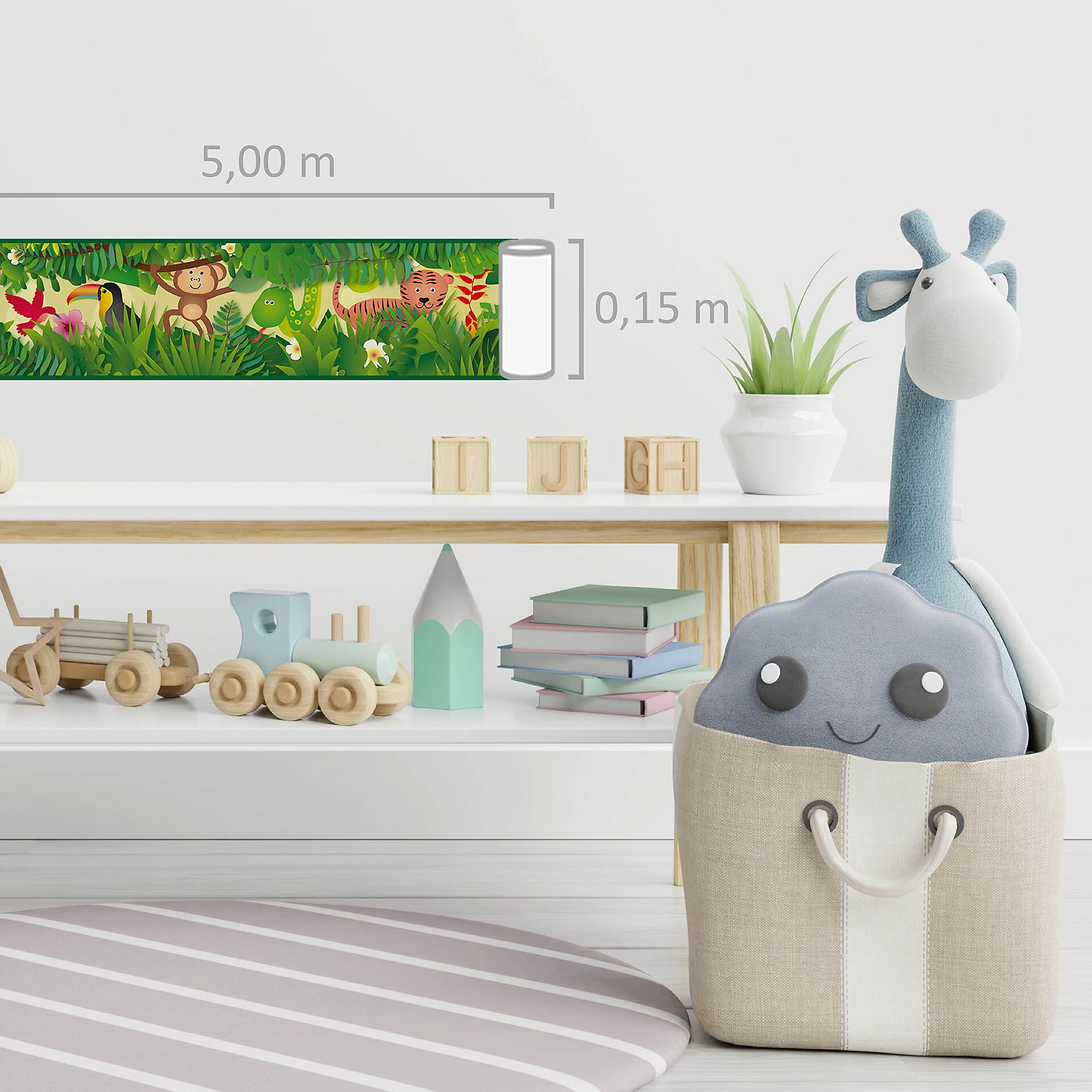 A.S.Creation Bordüre bunt gelb B/H/D: ca. 15,5x500x5,7 cm