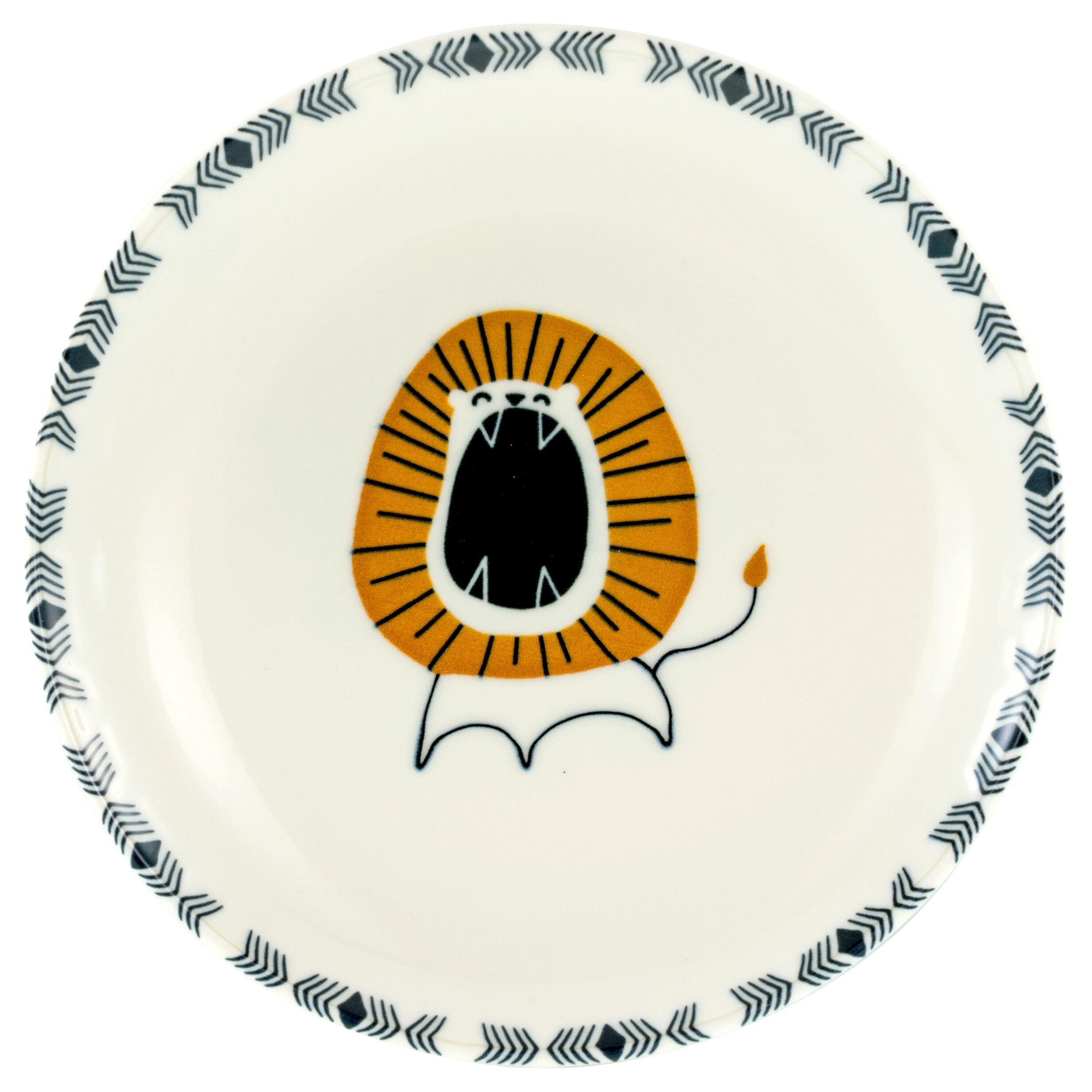 CreaTable Tellerset Safari mehrfarbig Steinzeug D: ca. 21 cm