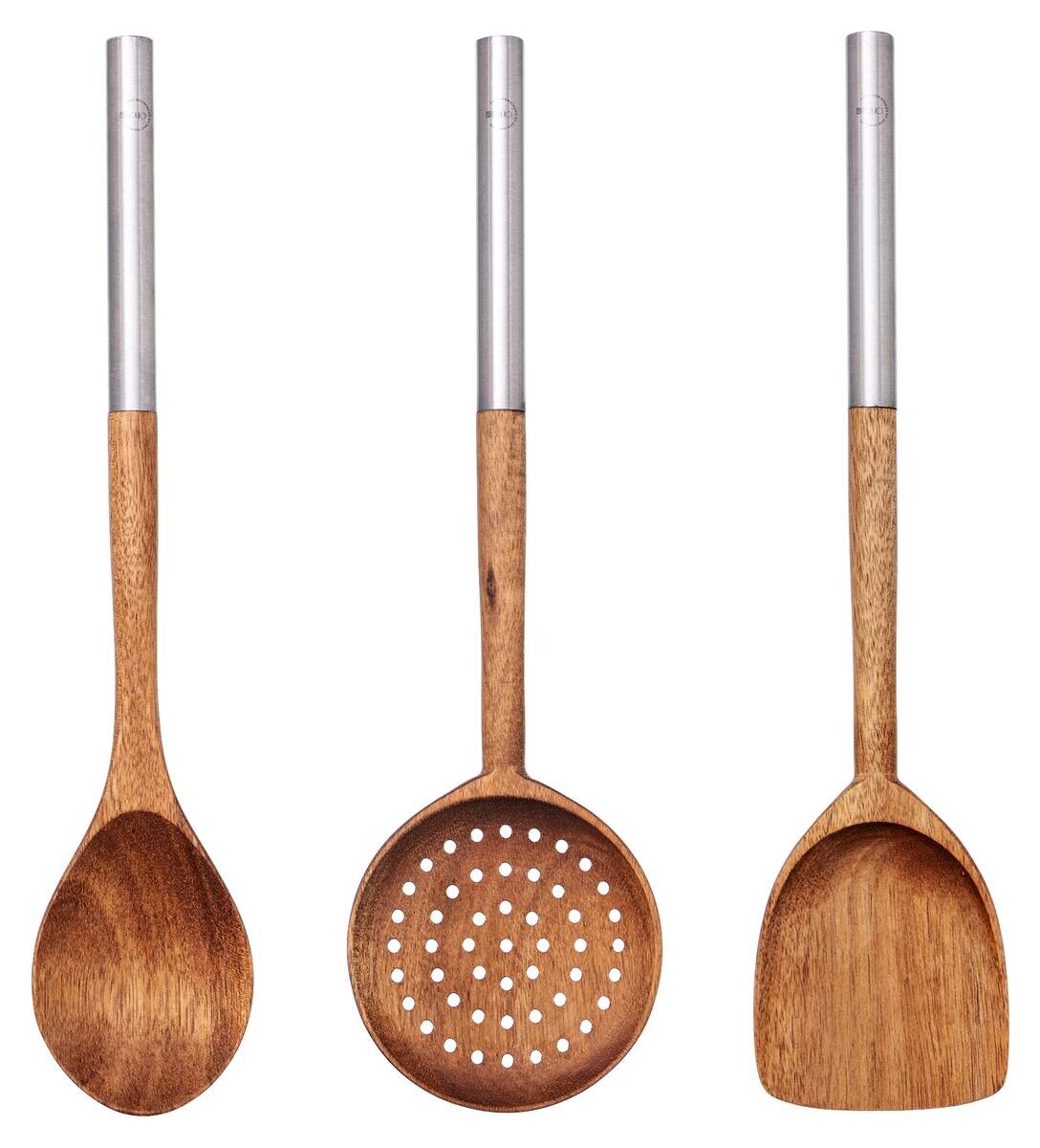 SAN IGNACIO Küchenwerkzeug-Set EL BOHIO braun Edelstahl