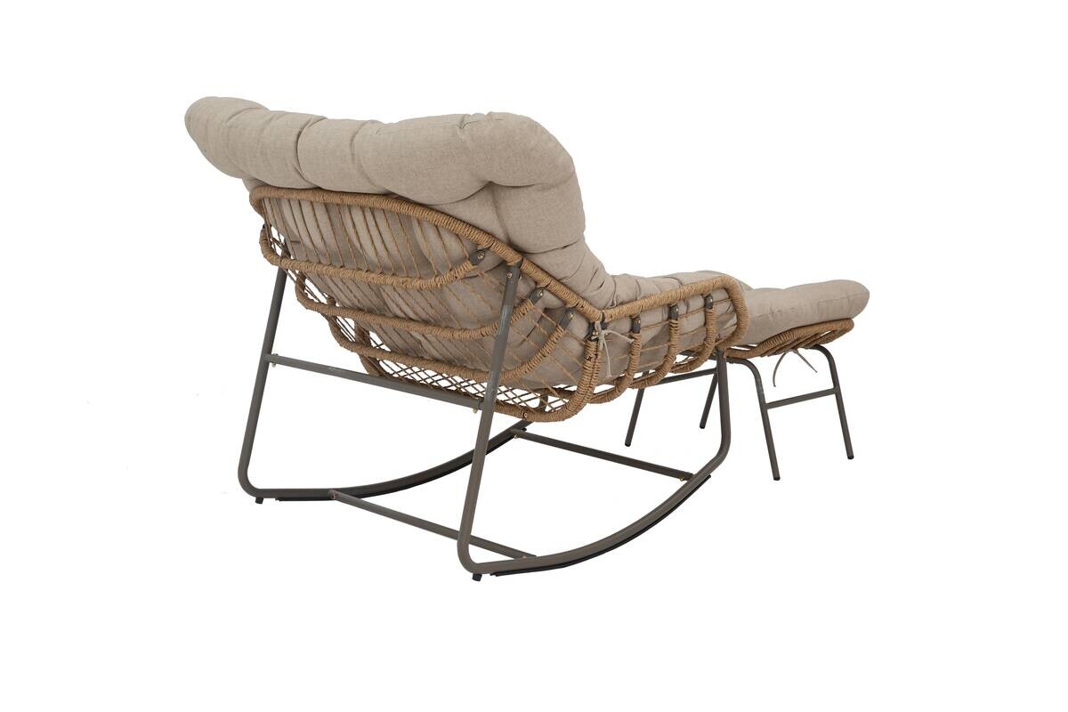 POCOline Gartenstuhl braun Stahl