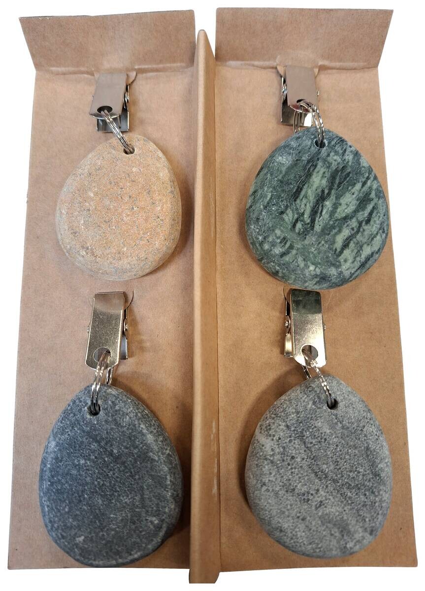 Tischtuchbeschwerer Steine bunt Stein