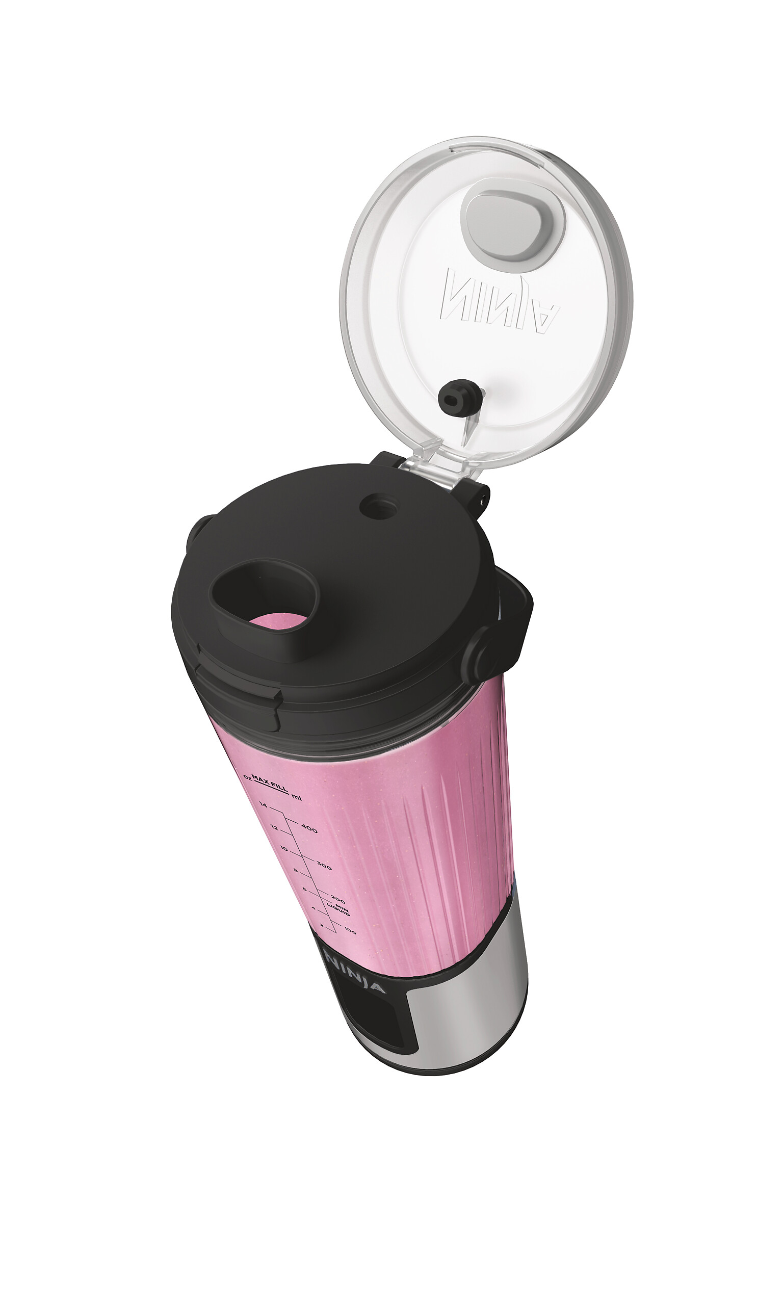 Ninja Standmixer schwarz Kunststoff Edelstahl B/H/L: ca. 9x27x8,5 cm