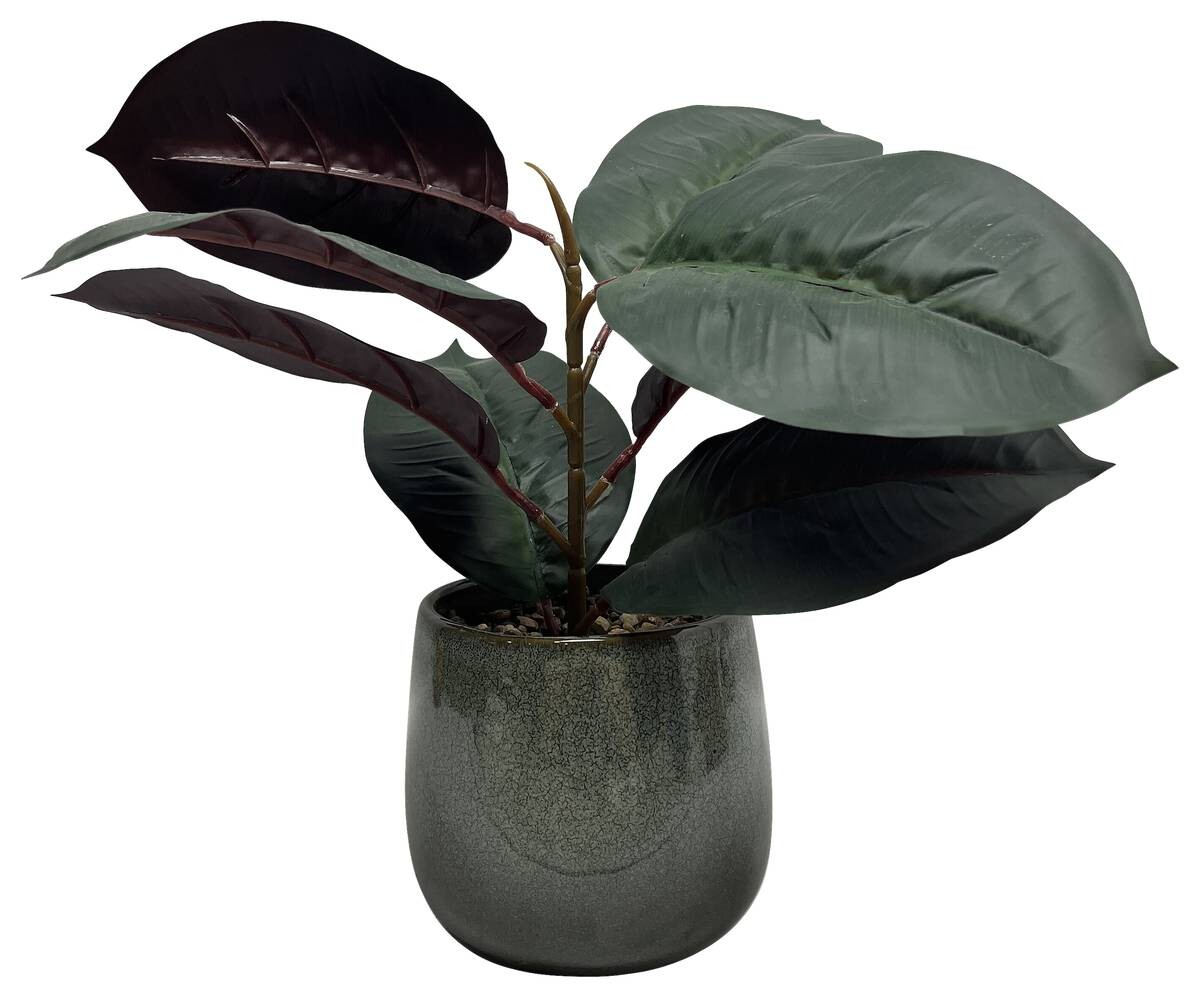 Deko-Pflanze grün Kunststoff B/H/L: ca. 12x36x12 cm