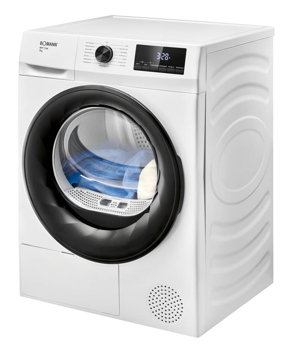 Bomann Wärmepumpentrockner WPT 7154 weiß B/H/T: ca. 59,5x84,5x58 cm ca. 8 kg