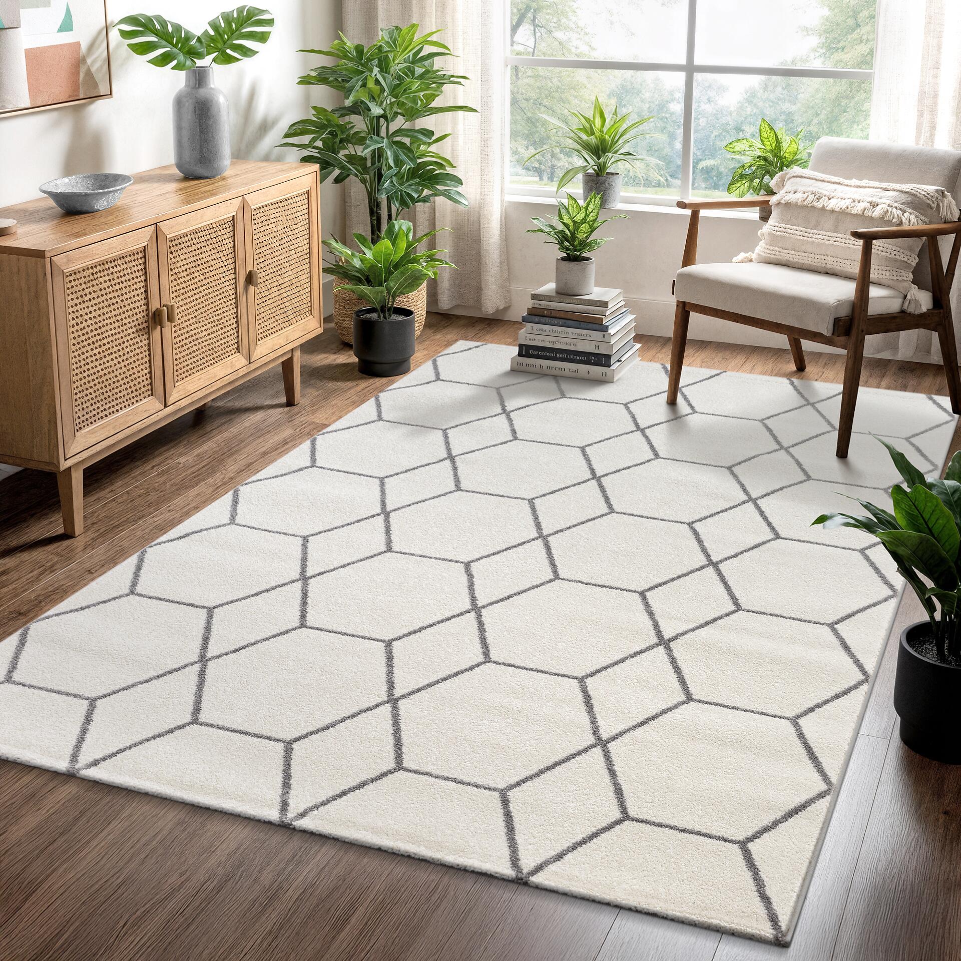 Sanat Teppich Trellis creme B/L: ca. 80x150 cm