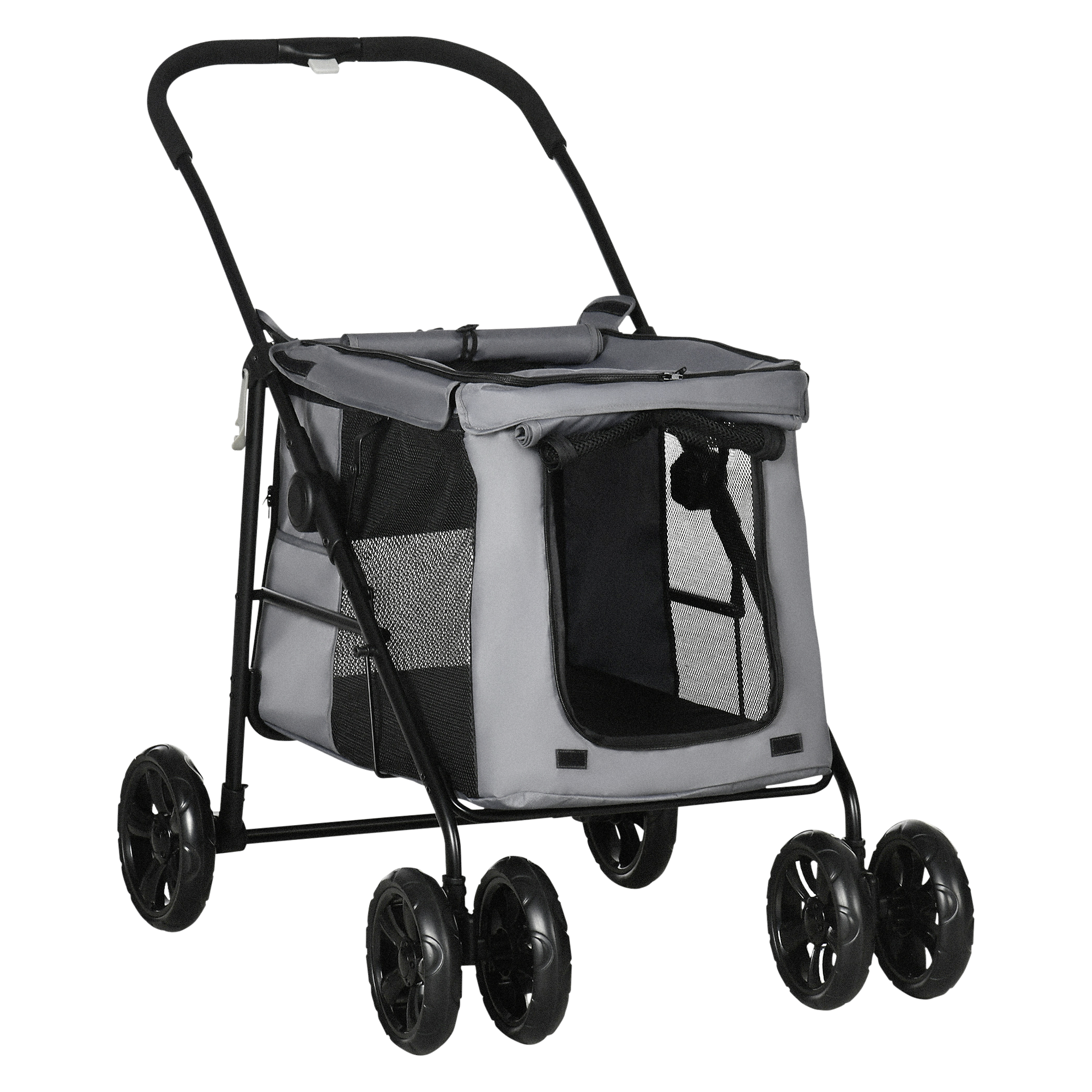 PawHut Hunde-Zubehör grau Polyester B/H/L: ca. 62x102x105 cm