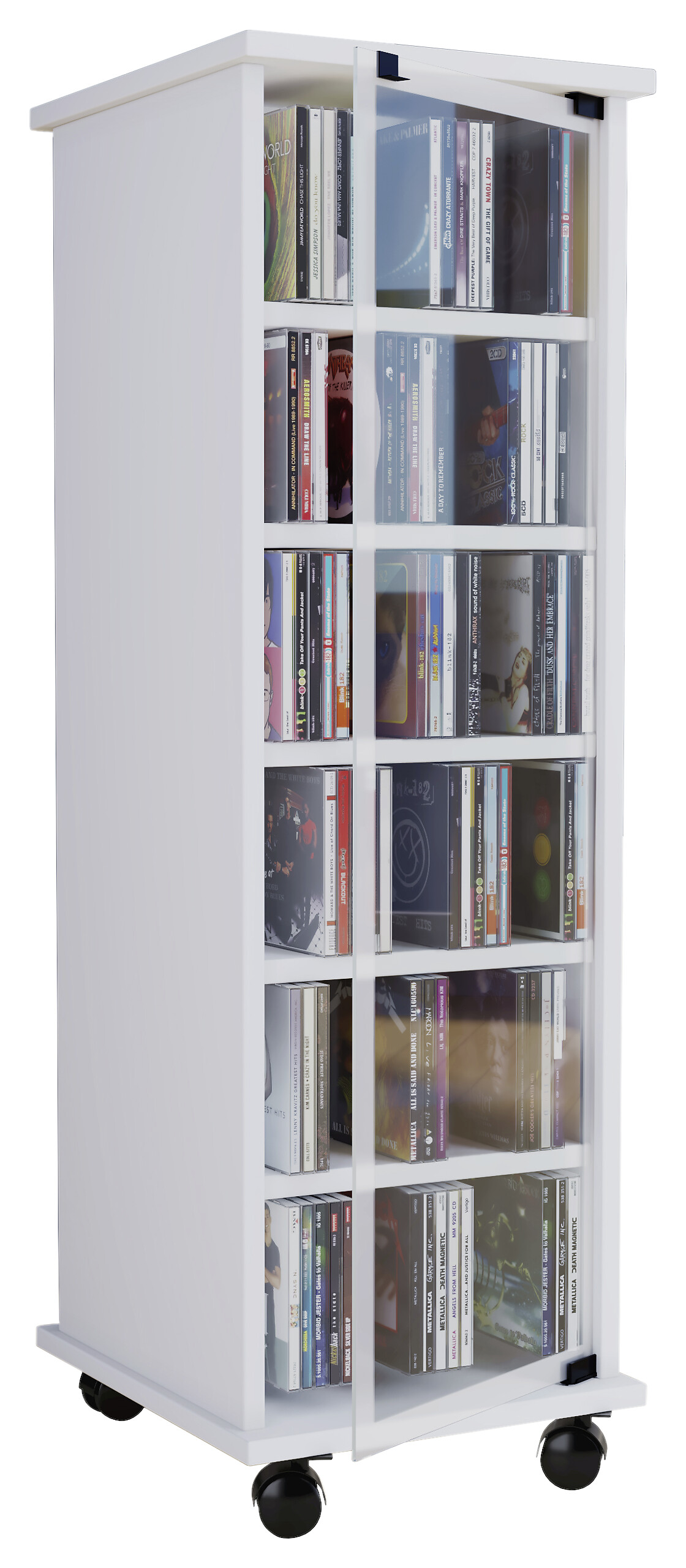 Regal Valenza weiß Holzwerkstoff B/H/T: ca. 31x97,5x35 cm