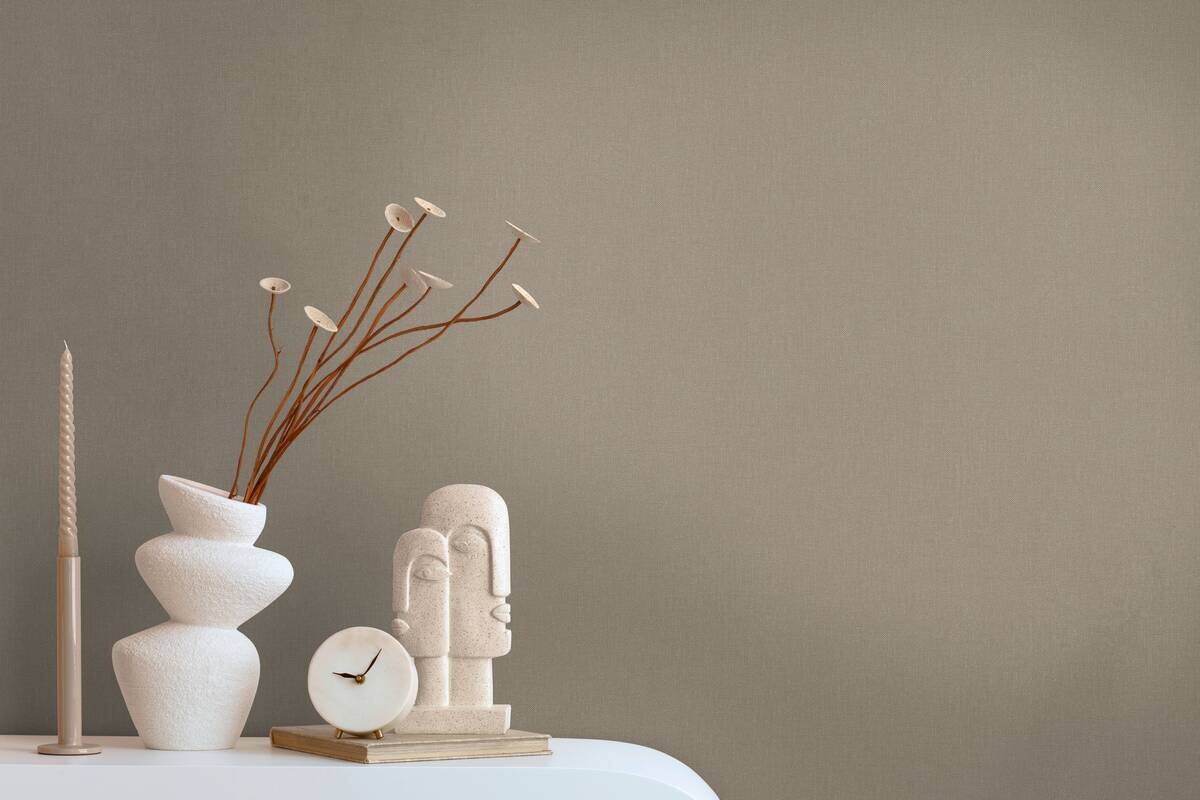 A.S.Creation Vliestapete Terra Uni braun B/L: ca. 53x1005 cm