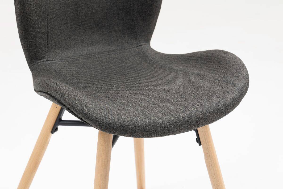 Stuhl Florenz anthrazit Microfaser B/H/T: ca. 47x80x52 cm