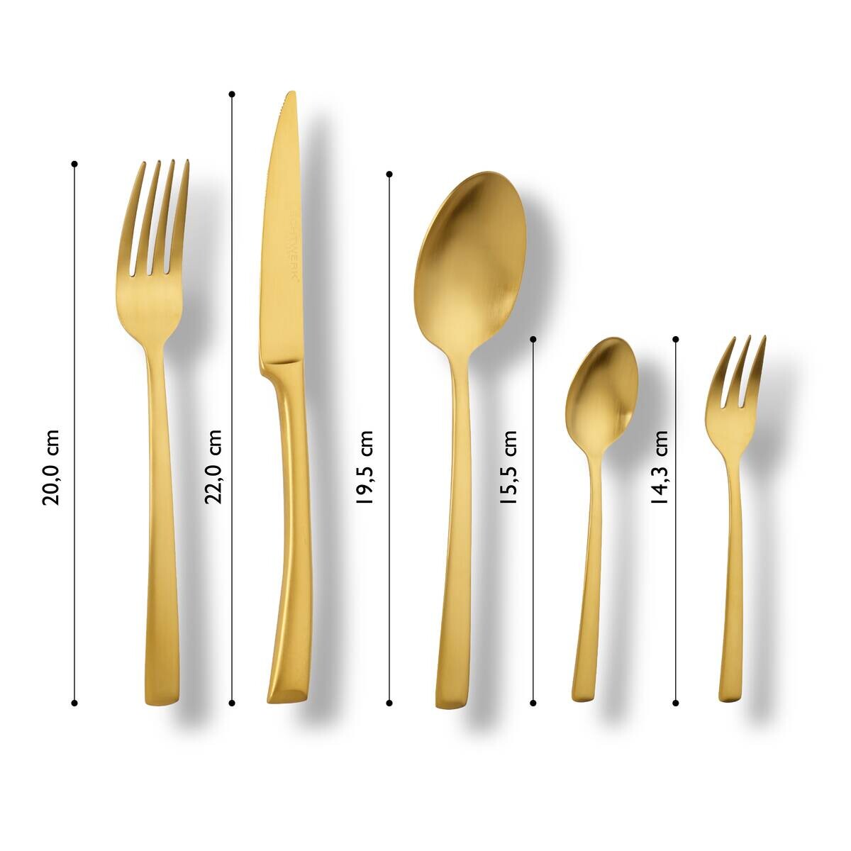 ECHTWERK Besteckset Avelino gold Edelstahl 30 tlg.