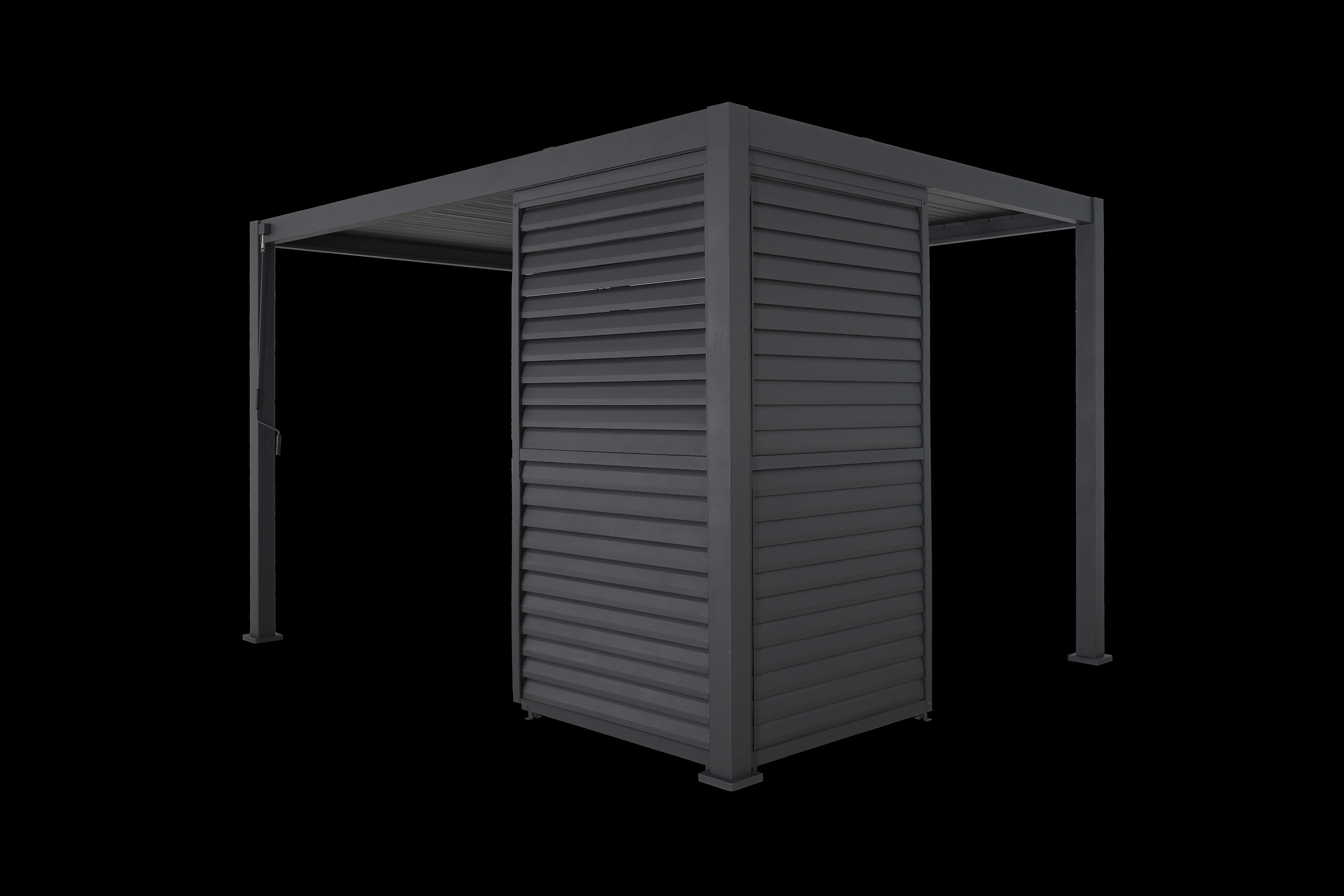 Mirador Lamellenwand für Pergola Deluxe Plus anthrazit Aluminium B/H/L: ca. 93x238,65x7 cm