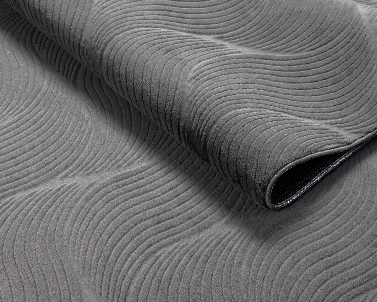 Dinarsu Teppich Stilo anthrazit B/L: ca. 80x150 cm