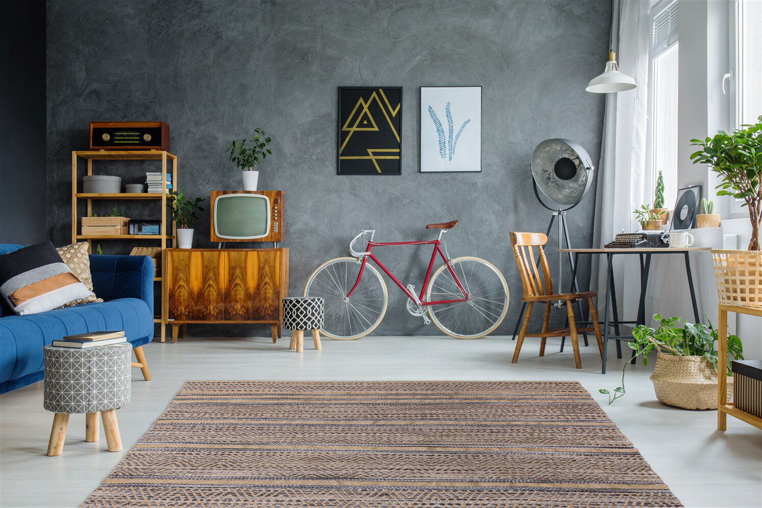 Kayoom Kurzflorteppich Sienna 810 grau B/L: ca. 160x230 cm