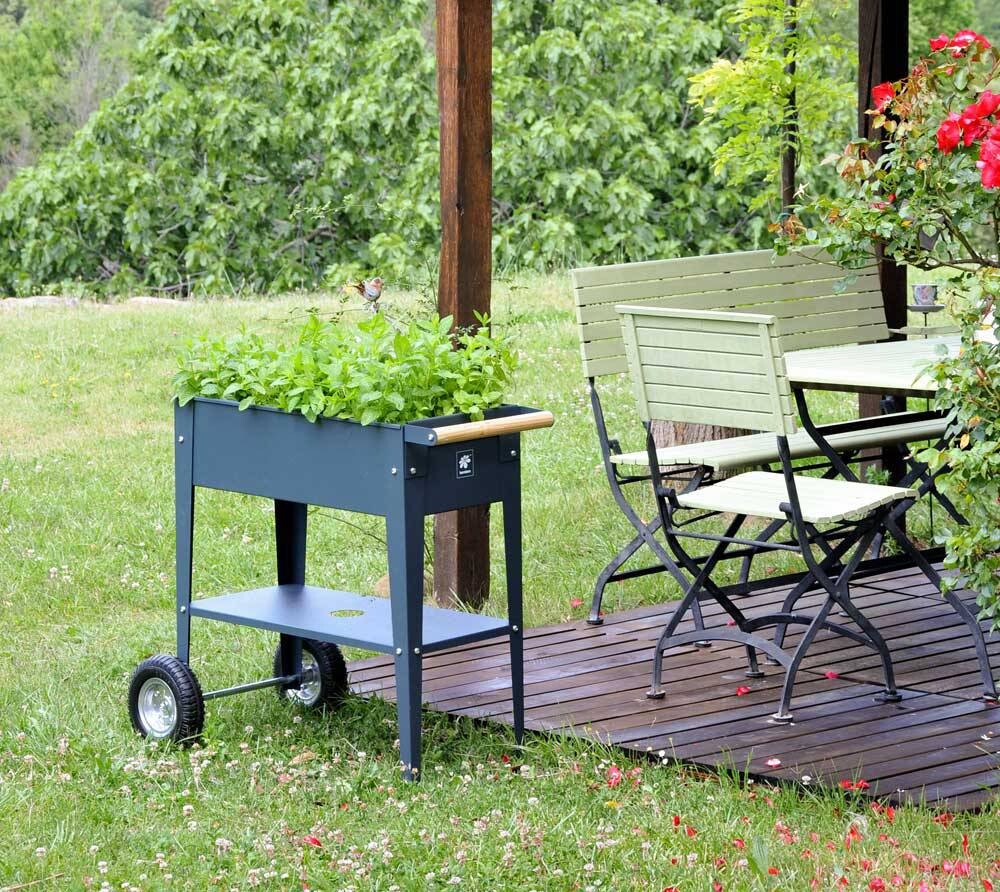 Herstera Garden Kräuterfabrik Urban schwarz Metall B/H/L: ca. 50x80x85 cm