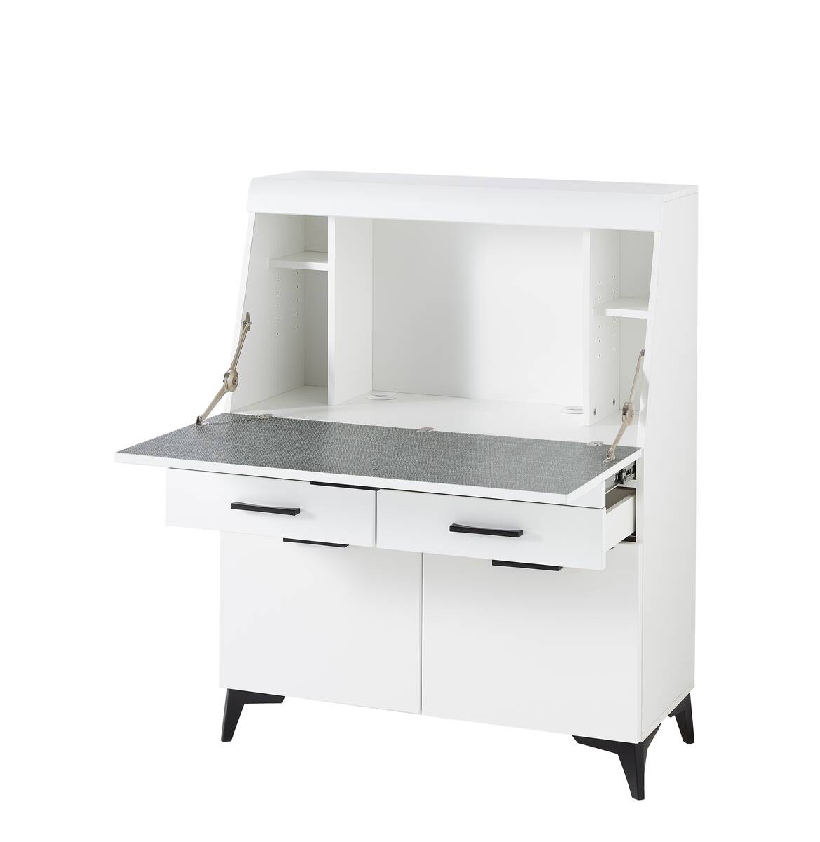 Sekretär Secret weiß matt B/H/T: ca. 98x124x42 cm