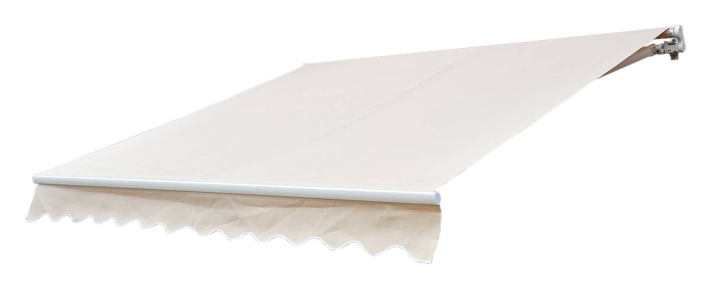 Outsunny Gelenkarmmarkise weiß B/L: ca. 400x300 cm