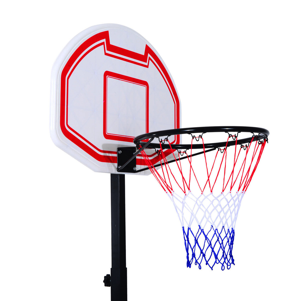 HOMCOM Basketballkorb schwarz B/H/L: ca. 73x210x74 cm