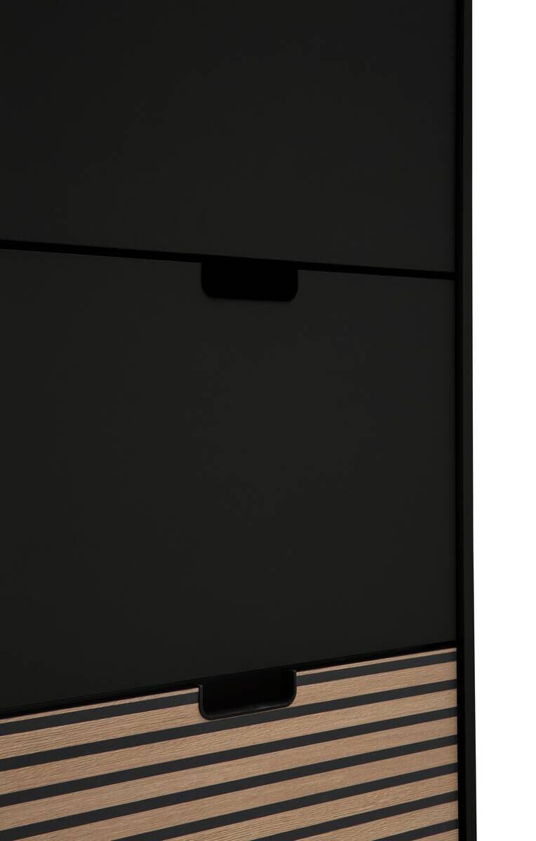 Schuhkipper Ryker schwarz matt B/H/T: ca. 59,8x124x19,5 cm