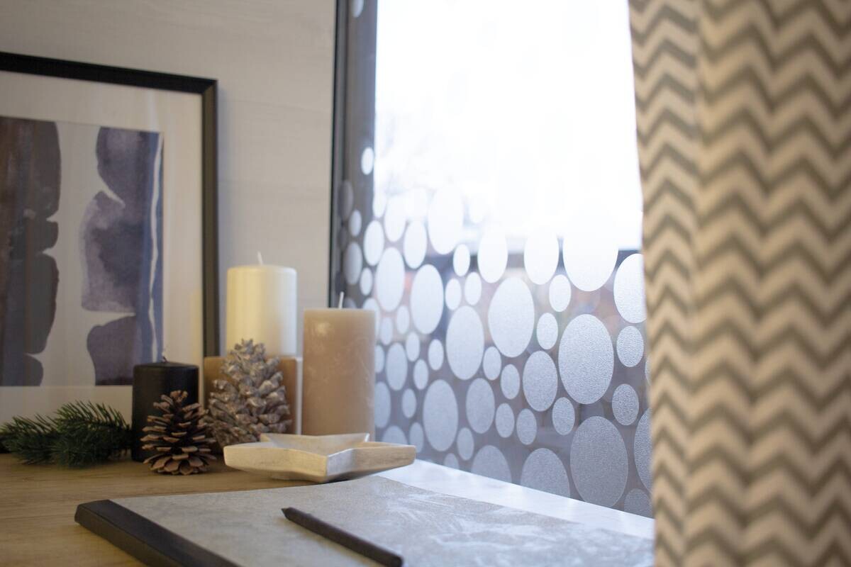 d-c-fix Fensterfolie Milky weiß transparent B/L: ca. 90x150 cm