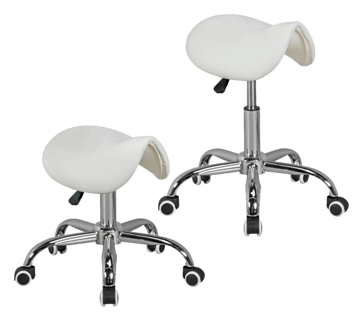 Hocker weiß Kunstleder