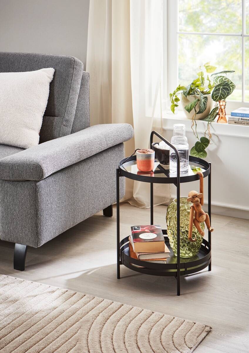 xonox.home Couchtisch schwarz B/H/T: ca. 44x62x44 cm