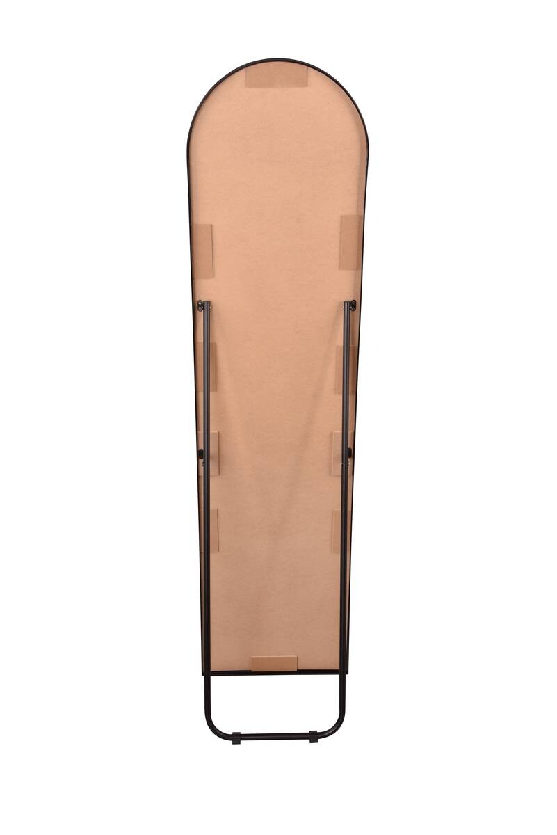 Standspiegel Britt schwarz Metall B/H/T: ca. 40x160x3 cm