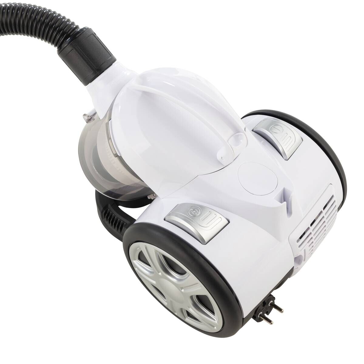 POCOline Bodenstaubsauger silber weiß Kunststoff Metall B/H/L: ca. 23x26x33 cm