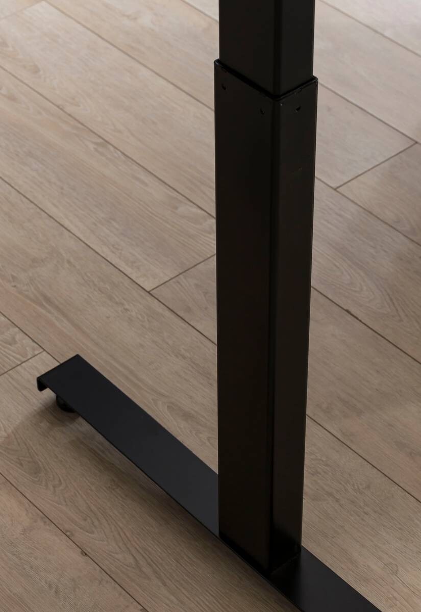 höhenverstellbarer Schreibtisch Serie 2000 Eiche Landhaus Nachbildung B/H/T: ca. 160x73x75 cm