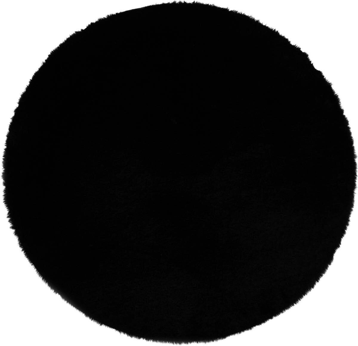 Teppich Softy schwarz D: ca. 80 cm