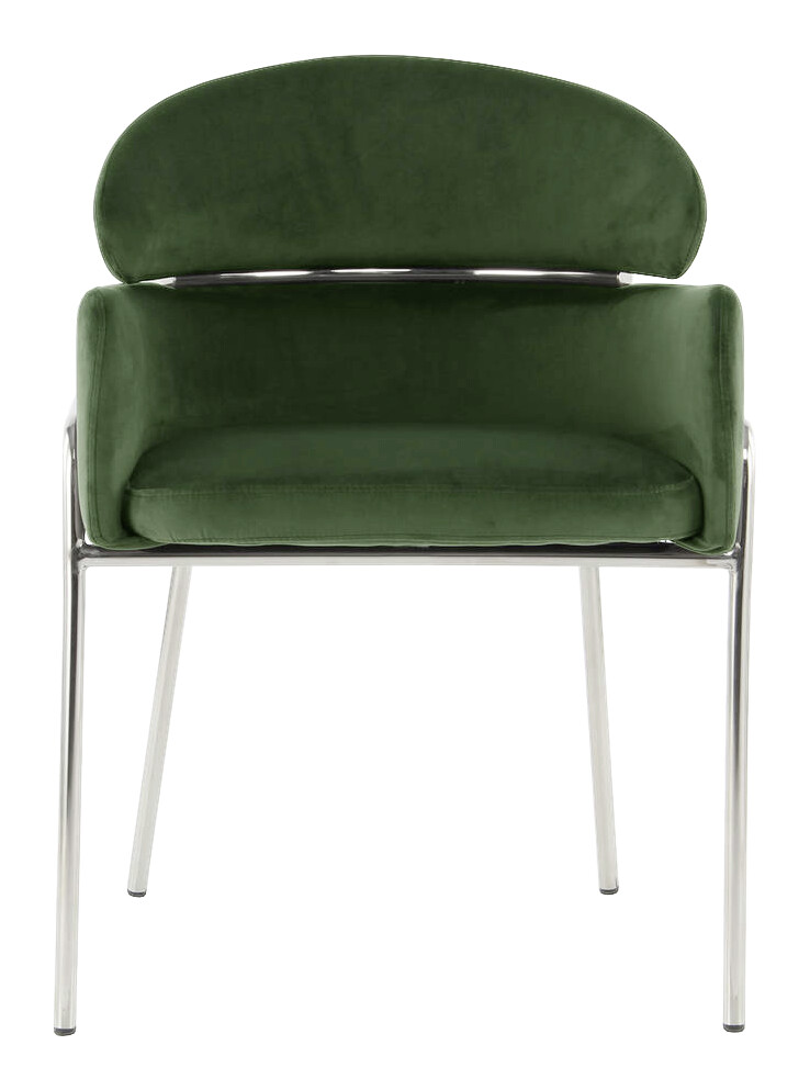 Stuhl Elva 101 grün Microfaser B/H/T: ca. 58x79x57 cm