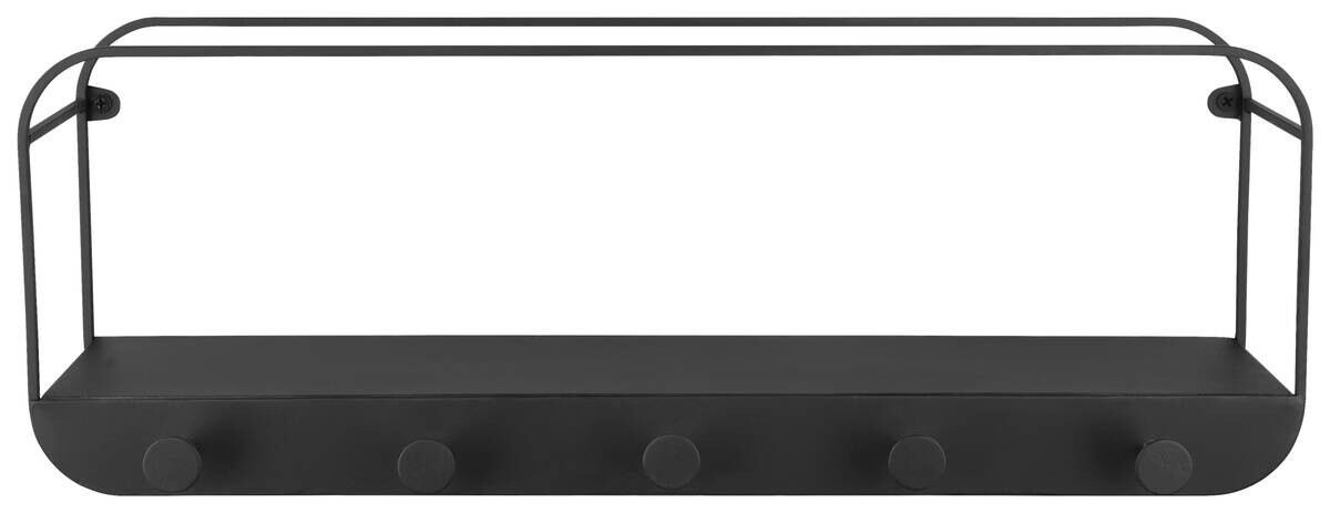 Wandregal Linda schwarz B/H/T: ca. 50x18x15 cm