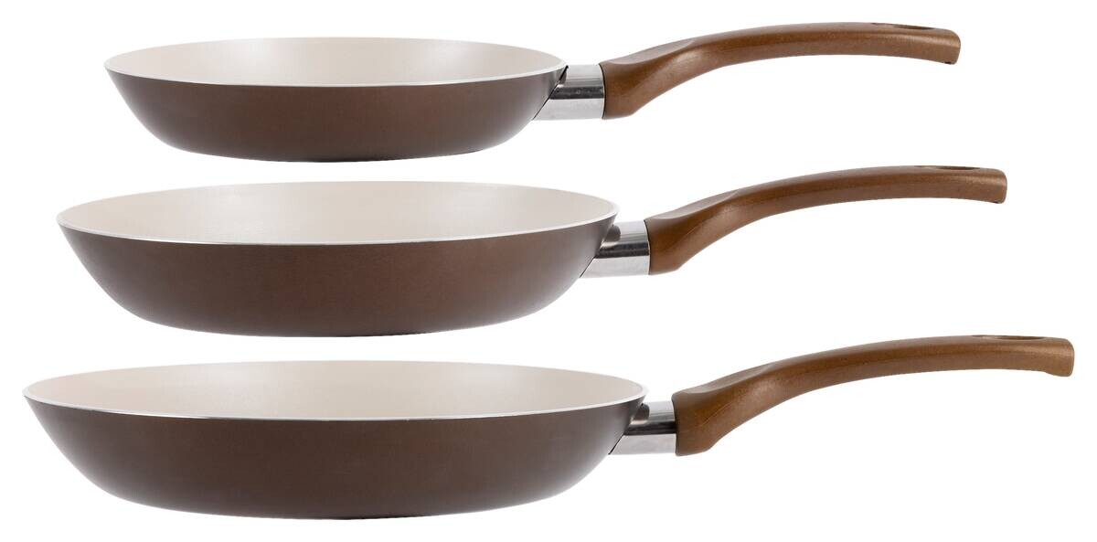 BERGNER Pfannen-Set ISLAND SOUL weiß Aluminium 3 tlg. BERGNER Pfannen-Set ISLAND SOUL weiß Aluminium 3 tlg.