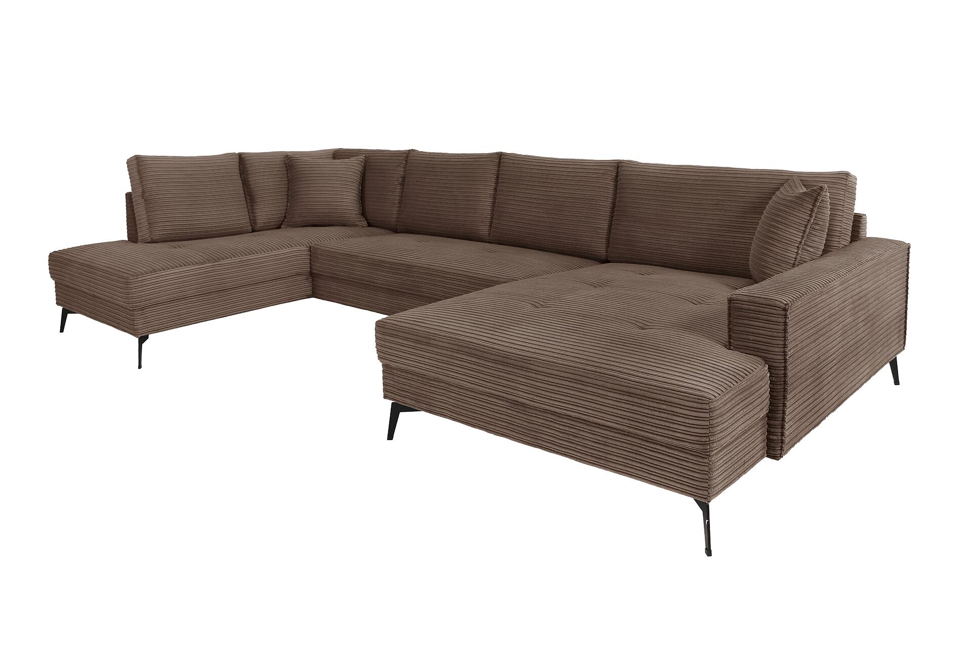 Wohnlandschaft Zero braun Microfaser B/H/T: ca. 362x86x195 cm Wohnlandschaft Zero braun Microfaser B/H/T: ca. 362x86x195 cm